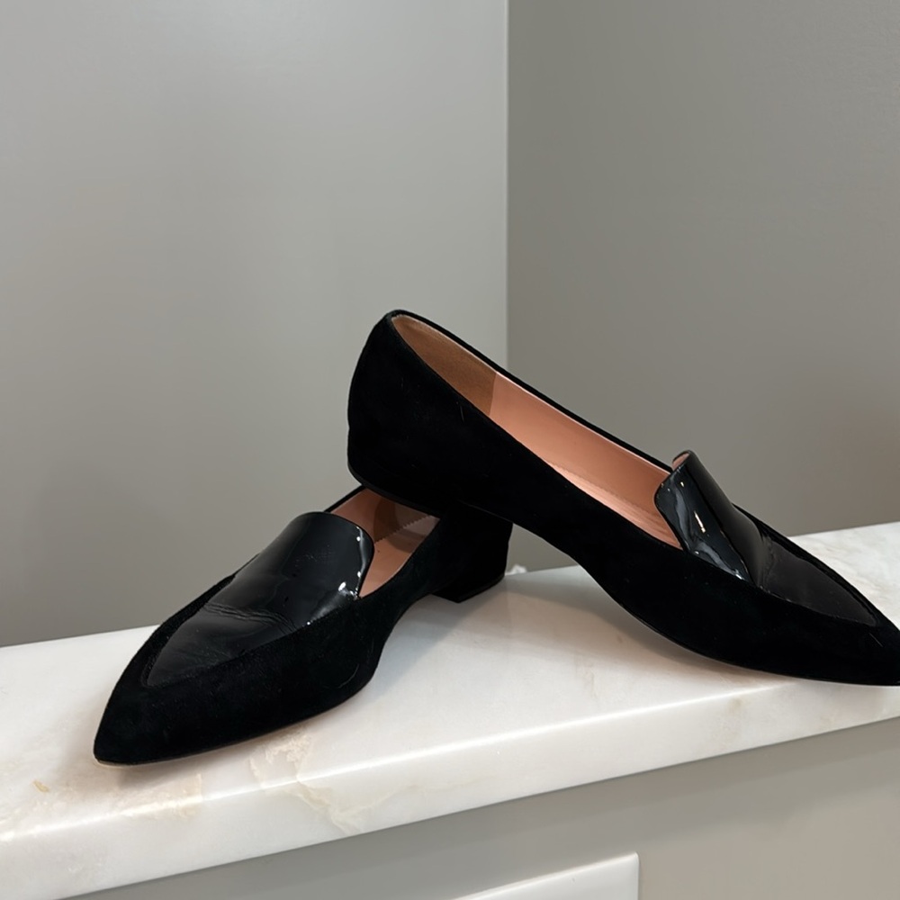 J. Crew Black Patent Leather Flats